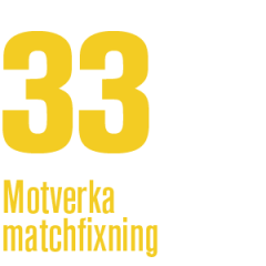 33 - Motverka matchfixning
